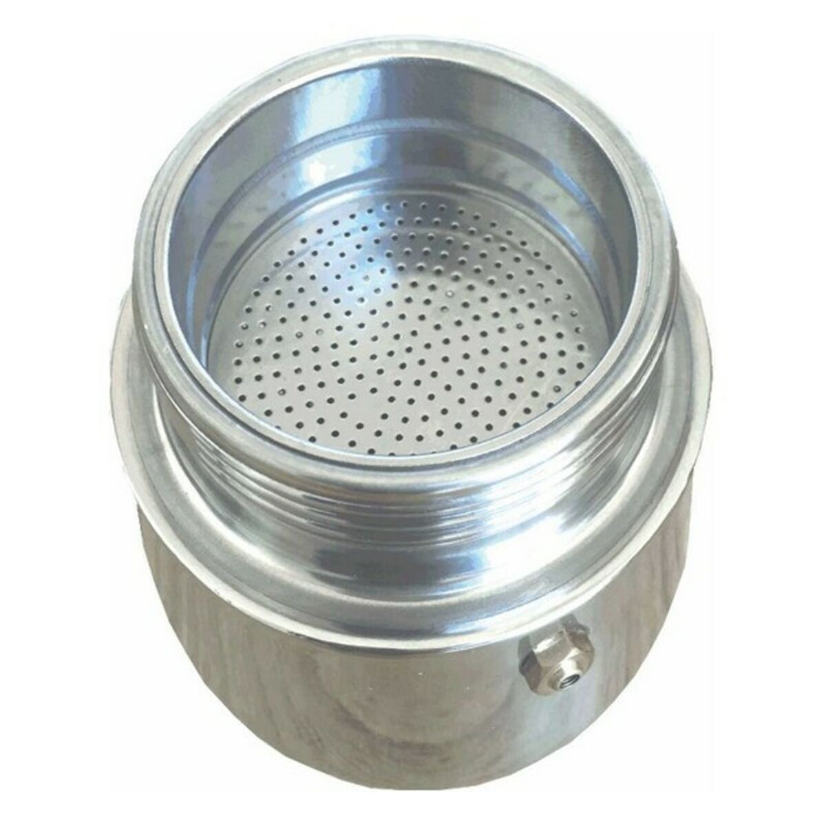 Italienische Kaffeekanne Haeger Moka Edelstahl 18/10