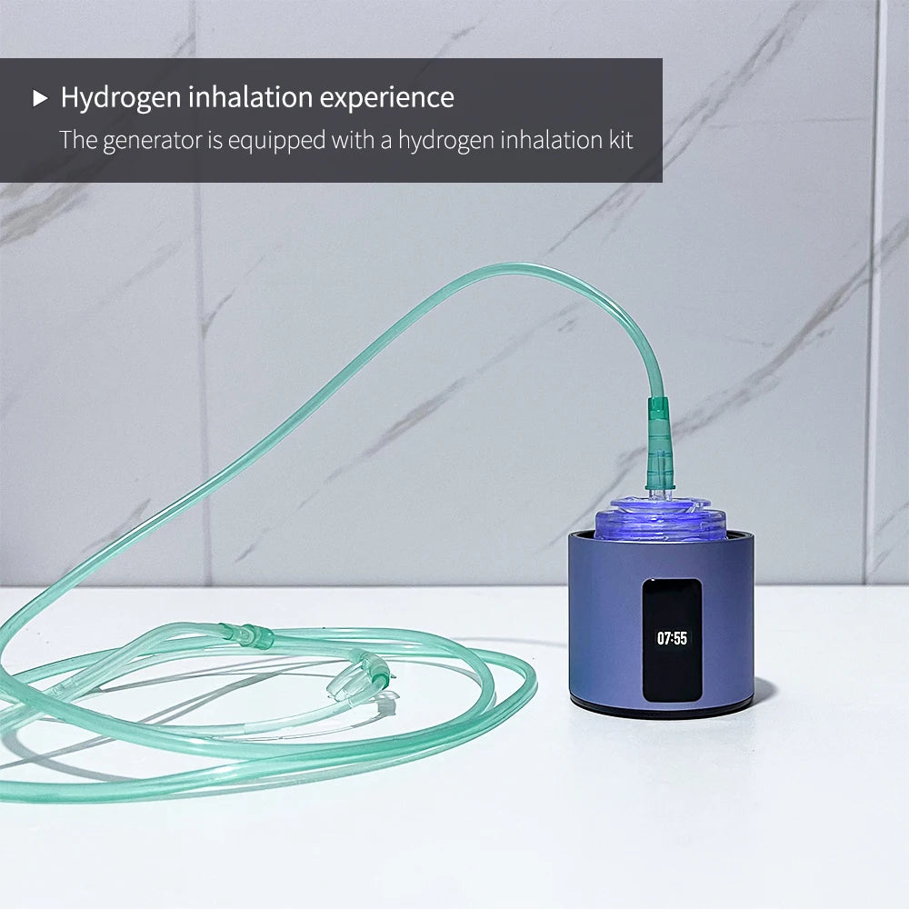 BlueVida Max – Tragbare Wasserstoffflasche mit bis zu 4500 ppb H₂, DuPont™ N117, SPE/PEM-Technologie & Inhalationsset