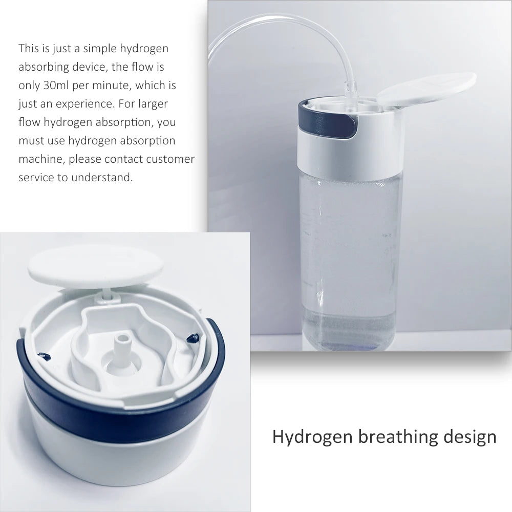 BlueVida Q11 – Tragbarer Wasserstoff-Wasser-Generator, 3000 ppb mit SPE/PEM-Dualkammer, Inhalationsset & Adapter