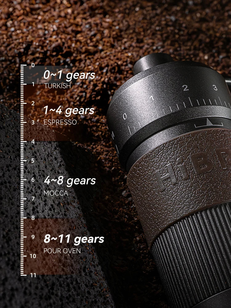 HiBREW Manuelle Kaffeemühle G4B – Präzises Mahlen für Espresso & Filterkaffee