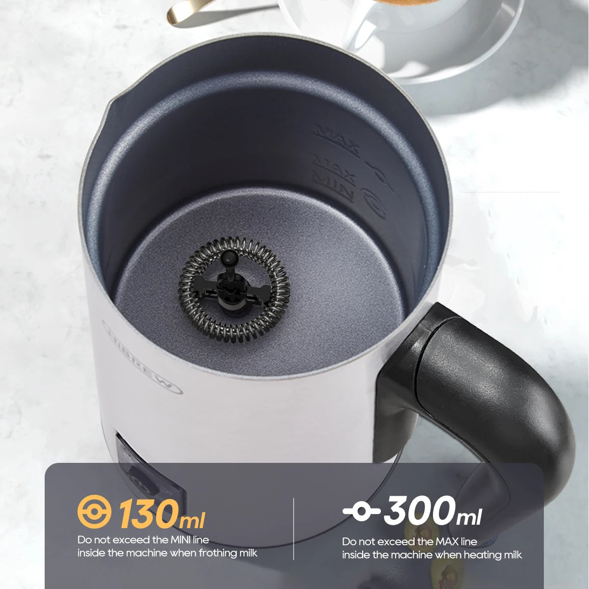 HiBREW M3A 4-in-1 Milchaufschäumer – Vollautomatisch & Vielseitig