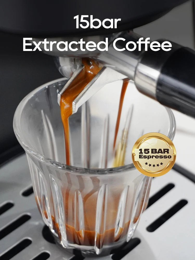 HiBREW H5A – Kompakte 20 Bar Espressomaschine mit Temperaturanzeige