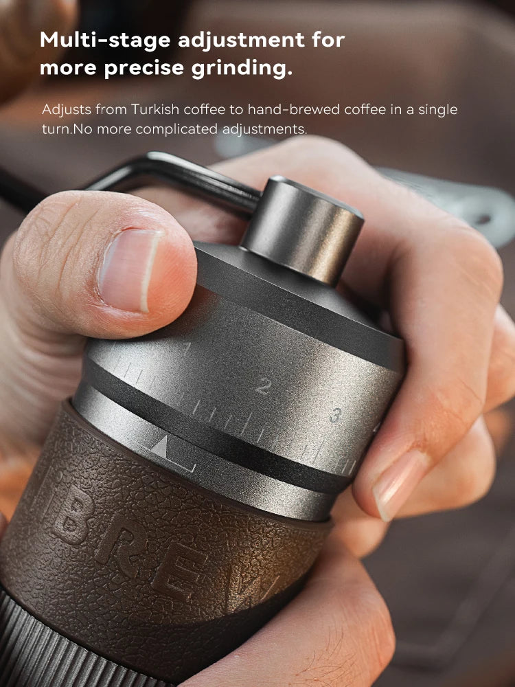 HiBREW Manuelle Kaffeemühle G4B – Präzises Mahlen für Espresso & Filterkaffee