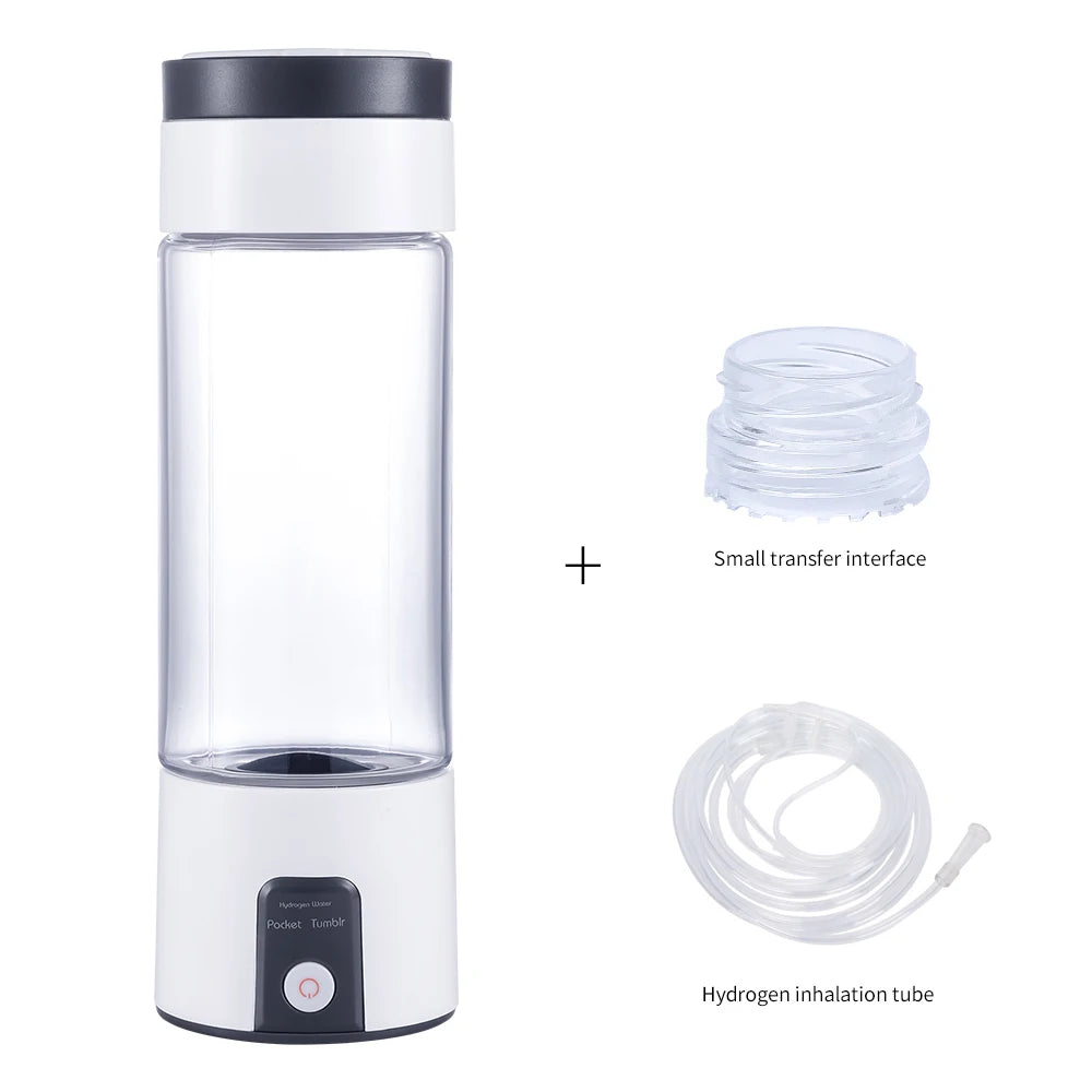 BlueVida Q11 – Tragbarer Wasserstoff-Wasser-Generator, 3000 ppb mit SPE/PEM-Dualkammer, Inhalationsset & Adapter