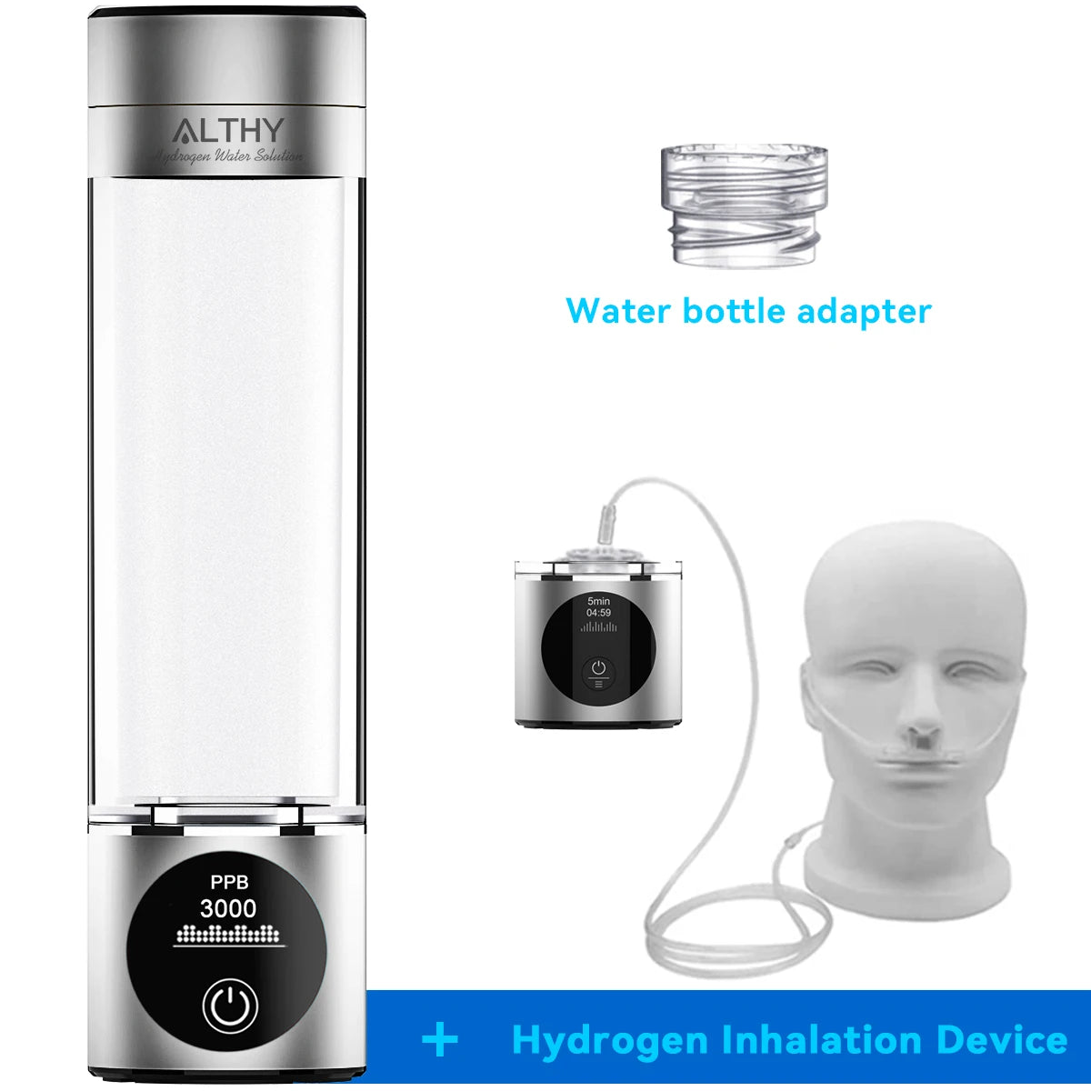 H2-007 Premium Wasserstoff-Generator-Flasche mit SPE/PEM und DuPont NAFION Membran