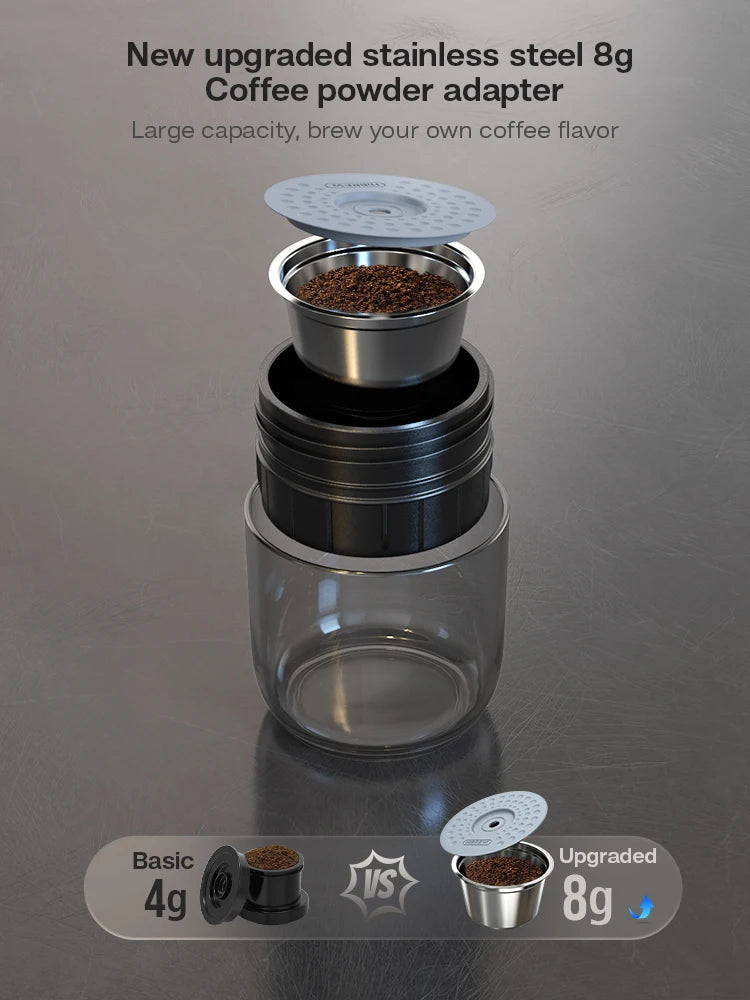 HiBREW H4A Portable Espresso-Maschine – 3-in-1 für Auto & Zuhause