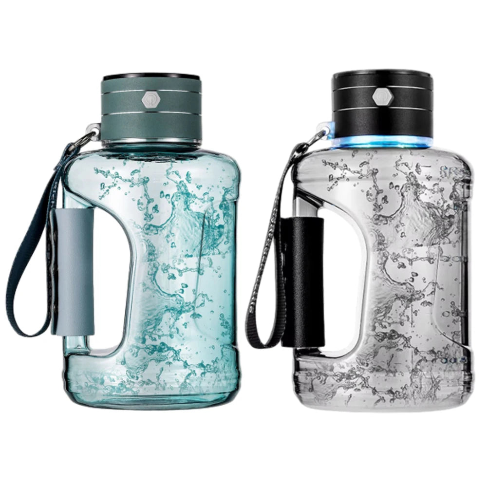 Hydrogen Wasserflasche 1,5L – Trinkwasser auf Knopfdruck.