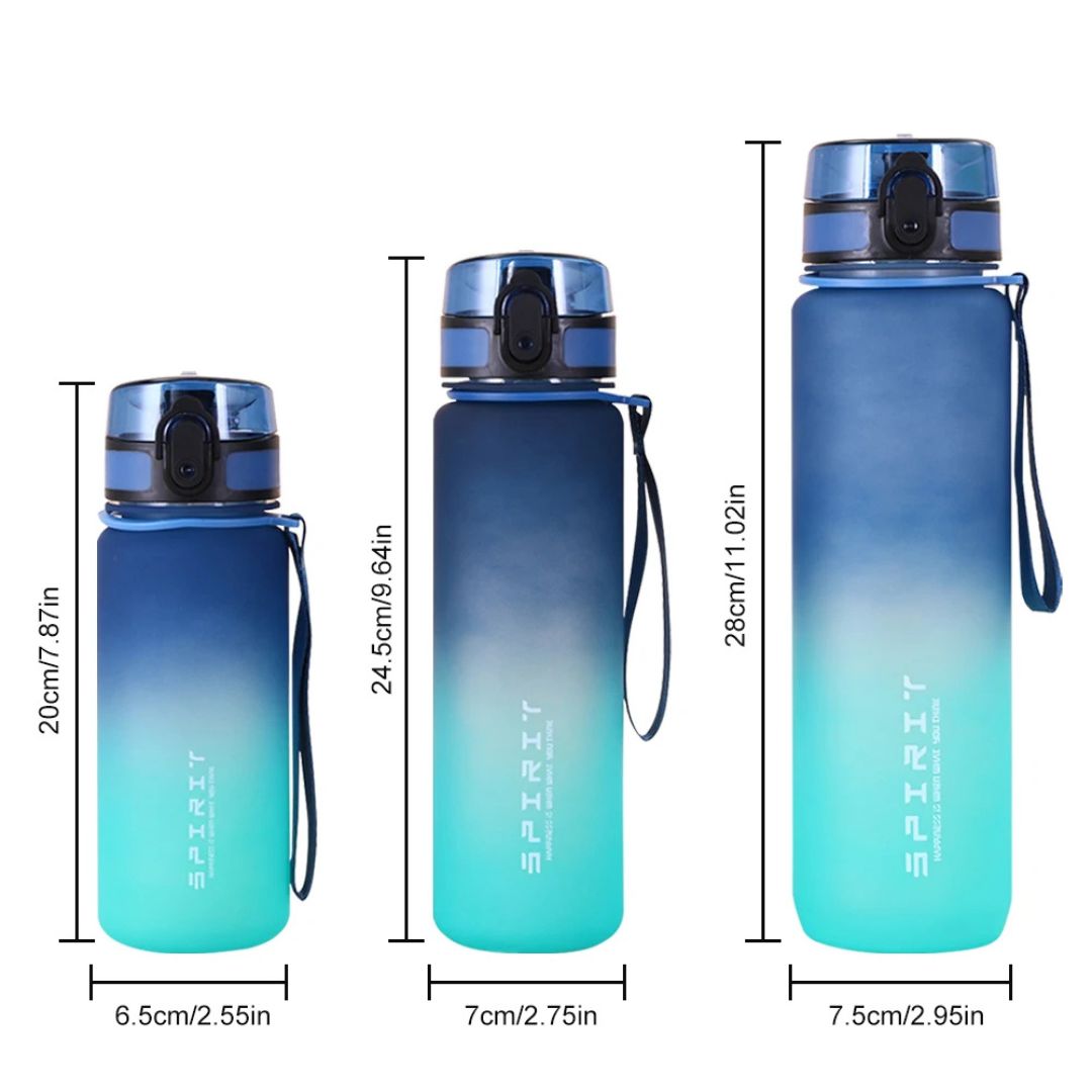 Stilvolle Wasserflasche in umwerfender Farbe für Sport & Alltag
