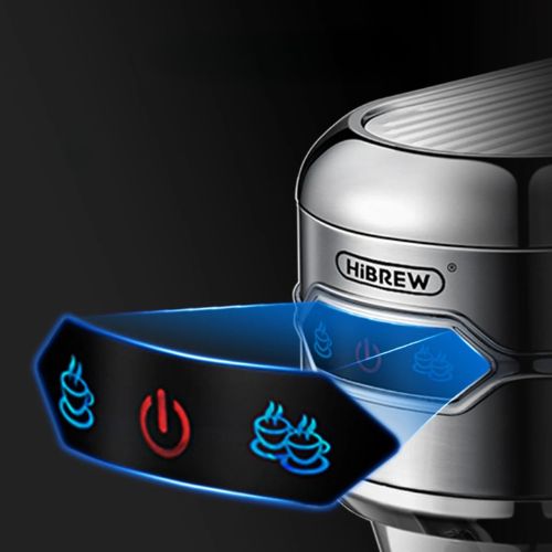 HiBREW H11 – kompakte 20 Bar Espressomaschine aus Edelstahl für ESE Pads & Kaffeepulver