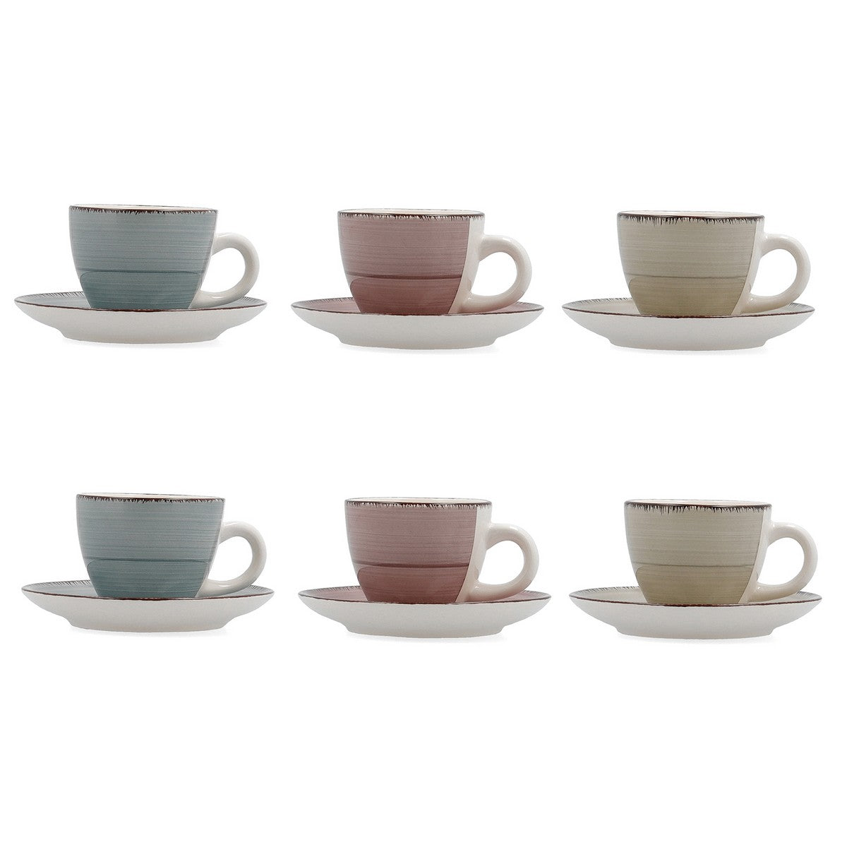 Stück Kaffeetassen-Set Quid Vita Morning 12 Stück (90 ml)