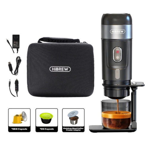 HiBREW H4A Portable Espresso-Maschine – 3-in-1 für Auto & Zuhause