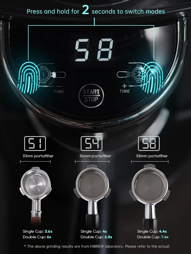 HiBREW G3 Elektrische Kaffeemühle – Präzises Mahlen für Espresso &amp; Filterkaffee