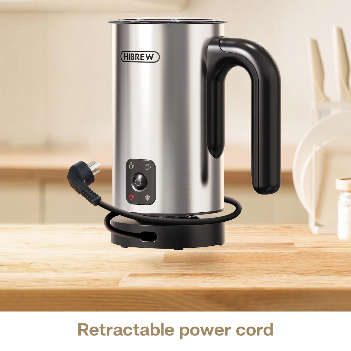 HiBREW M3A 4-in-1 Milchaufschäumer – Vollautomatisch & Vielseitig