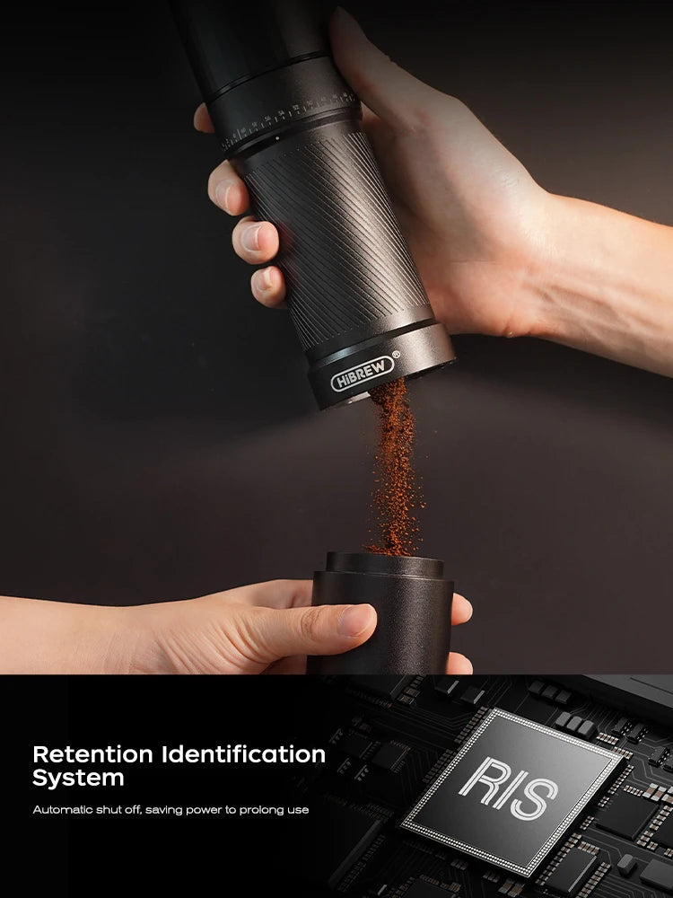 HiBREW G4C – Präzision trifft Vielseitigkeit: 2-in-1 Kaffeemühle