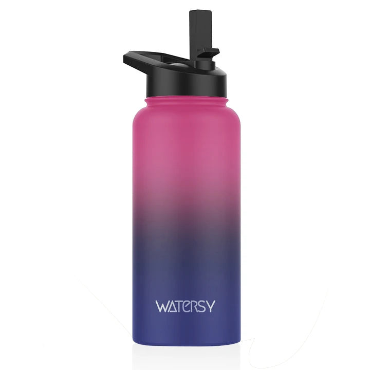 900 ml Edelstahl Thermoflasche mit Henkel – Wasserflasche für Büro, Zuhause, Outdoor & Sport