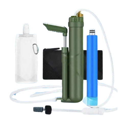 Kompakter Outdoor-RO-Wasserfilter mit Handpumpe – Komplett-Set für Camping, Wandern & Notfälle