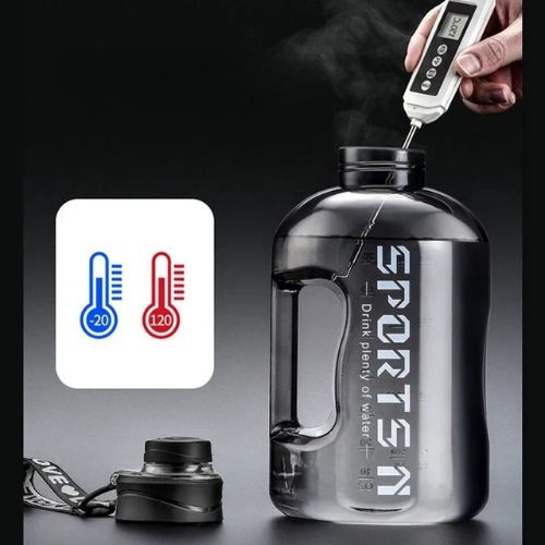 1.7L / 2.7L Sport Trinkflasche – Große Tragbare Wasserflasche für Fitness, Camping & Outdoor – Ideal für Männer & Radsport