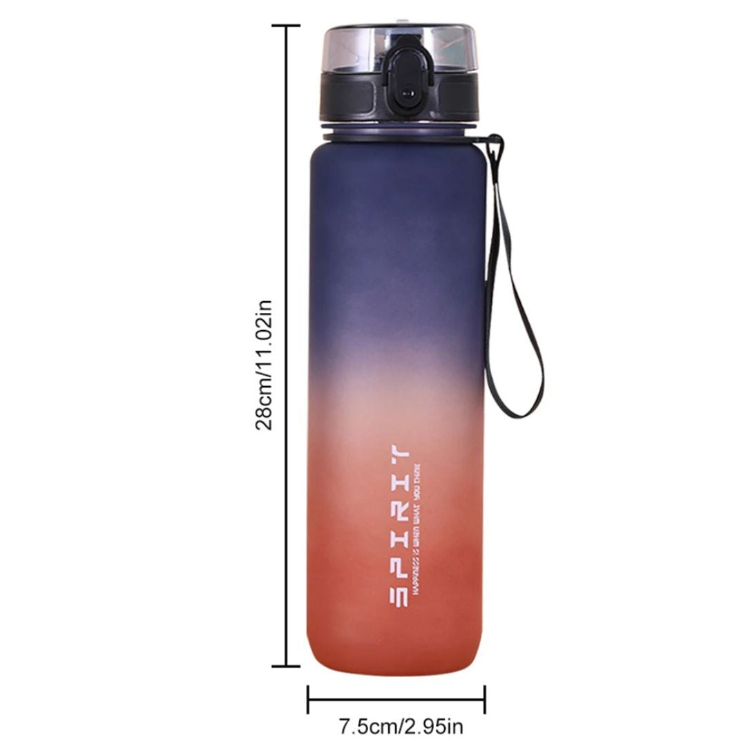 Stilvolle Wasserflasche in umwerfender Farbe für Sport & Alltag