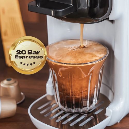 HiBREW 5-in-1 Kapsel-Kaffeemaschine Nespresso Dolce Gusto K-Cup ESE Pads Kaffeepulver