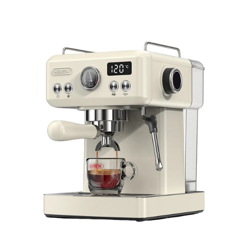 HiBREW H10A Espressomaschine – Barista-Genuss in leuchtendem Gelb