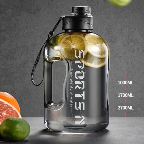 1.7L / 2.7L Sport Trinkflasche – Große Tragbare Wasserflasche für Fitness, Camping & Outdoor – Ideal für Männer & Radsport