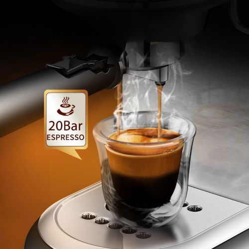 HiBREW H11 – kompakte 20 Bar Espressomaschine aus Edelstahl für ESE Pads & Kaffeepulver