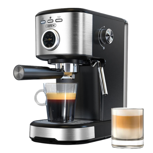 HiBREW H5A – Kompakte 20 Bar Espressomaschine mit Temperaturanzeige