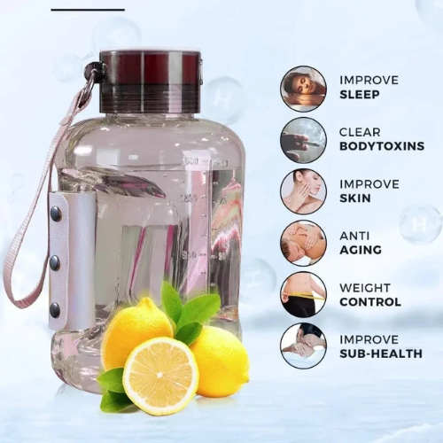 Tragbare 1,5 L H₂-Wasserflasche für Alltag, Sport und Reisen